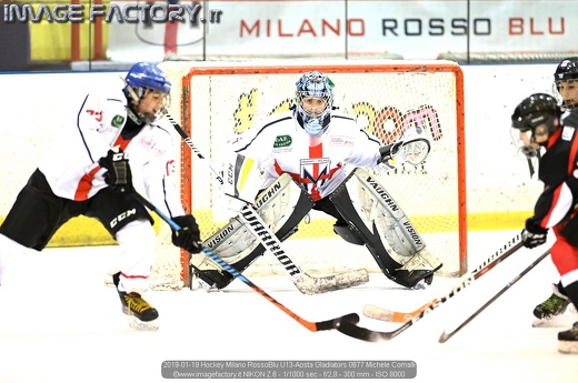 2019-01-19 Hockey Milano RossoBlu U13-Aosta Gladiators 0677 Michele Comalli